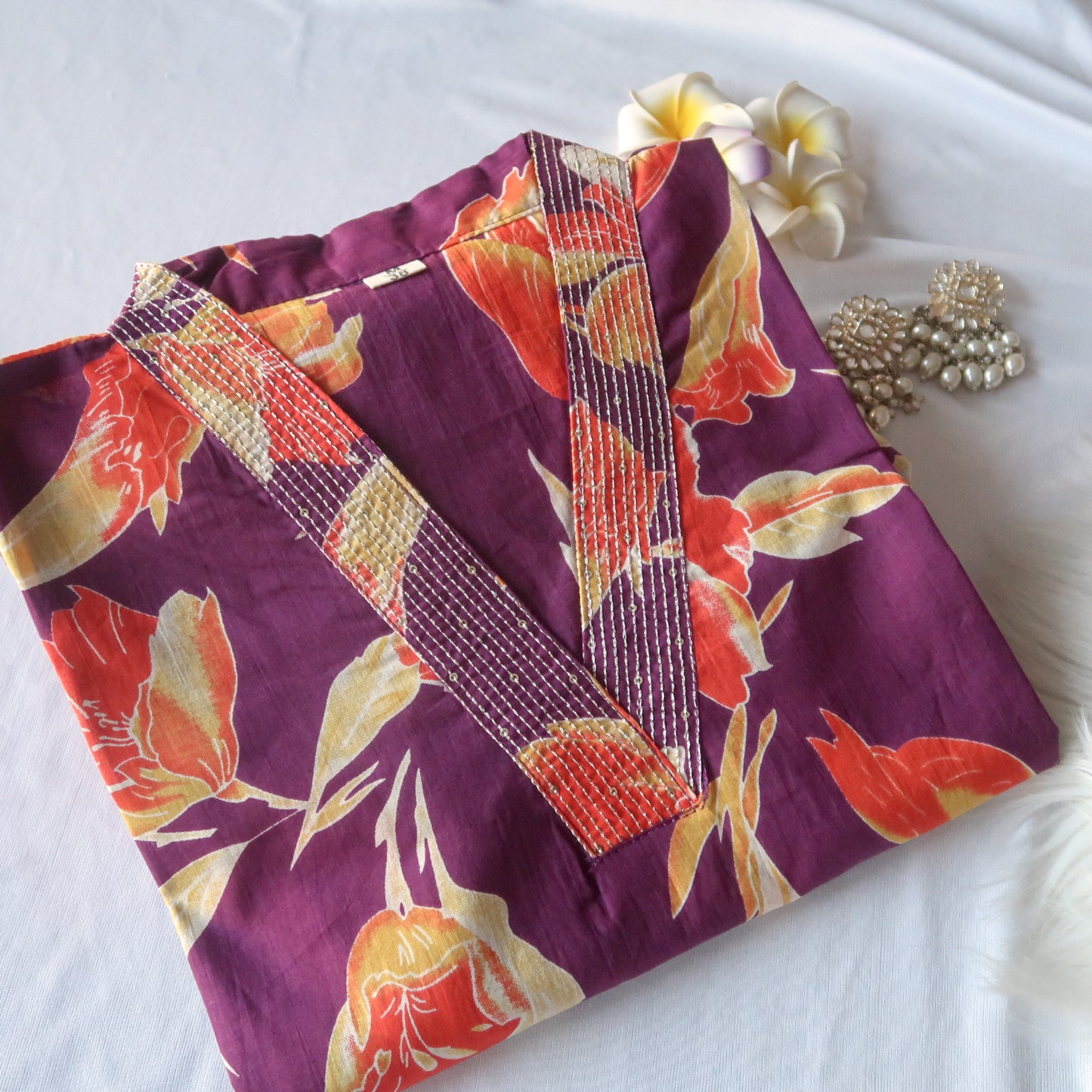 Eggplant Phool Kurta