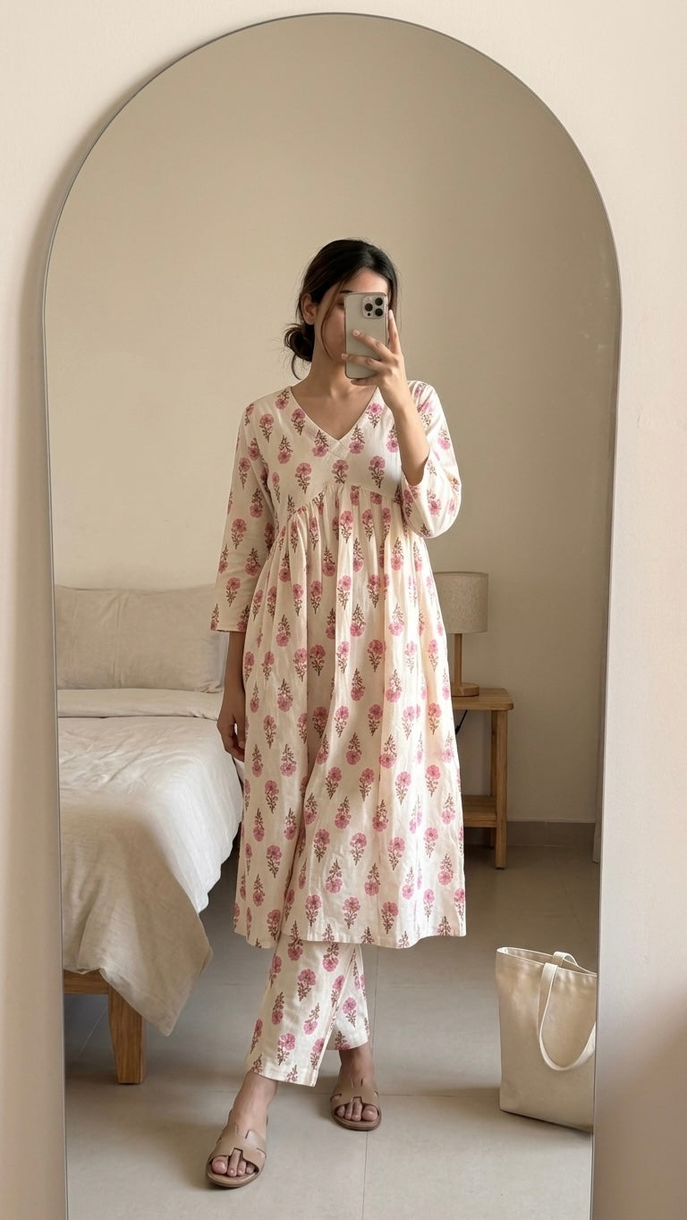 White lily Aaram Suit Set