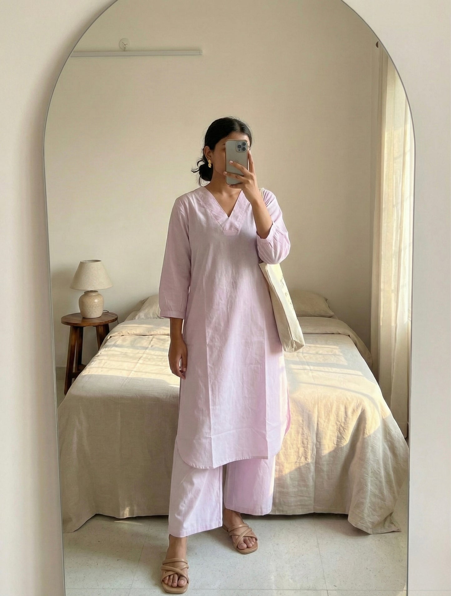 Light Lavender Suit Set - Aaram