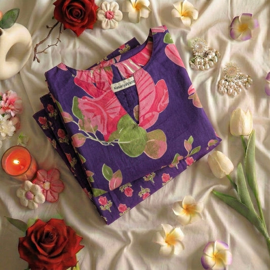 Purple Orchid Suit Set - Chhaav 3.0