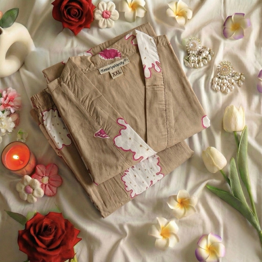 Mocha Raahat suit set