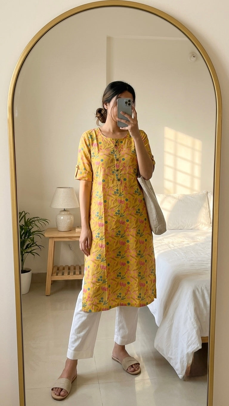 Bumblebee yellow kurta