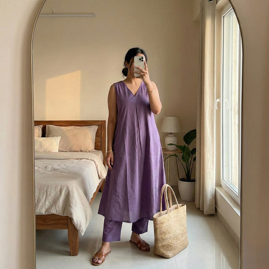 Mauve purple Comforter Suit Set