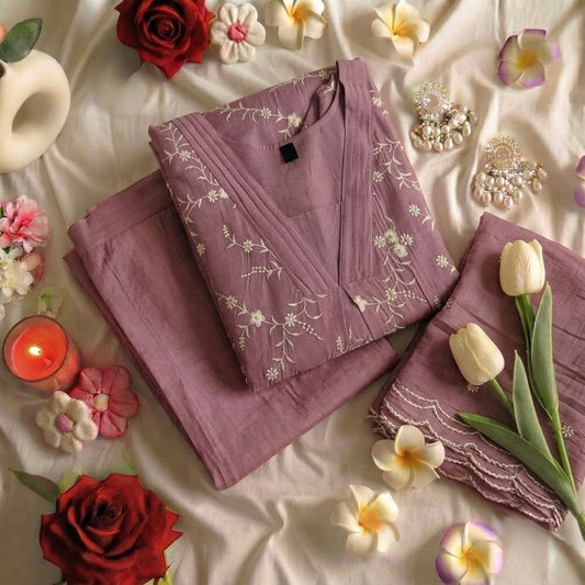 Mauve vanilla suit set