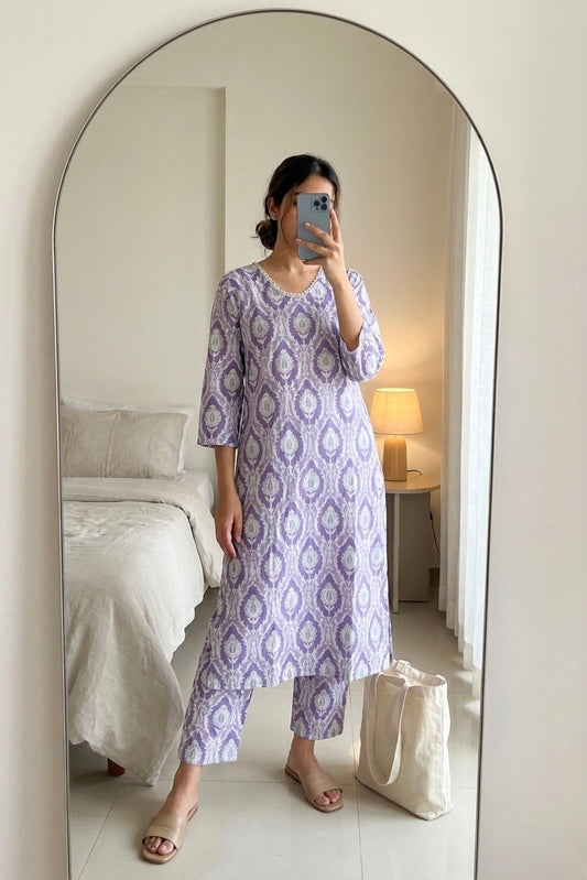 Lavender Hug Suit Set - Sukoon 12.0