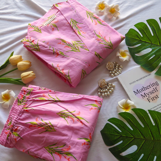 Pink Lilys Suit Set - Raahat4.0