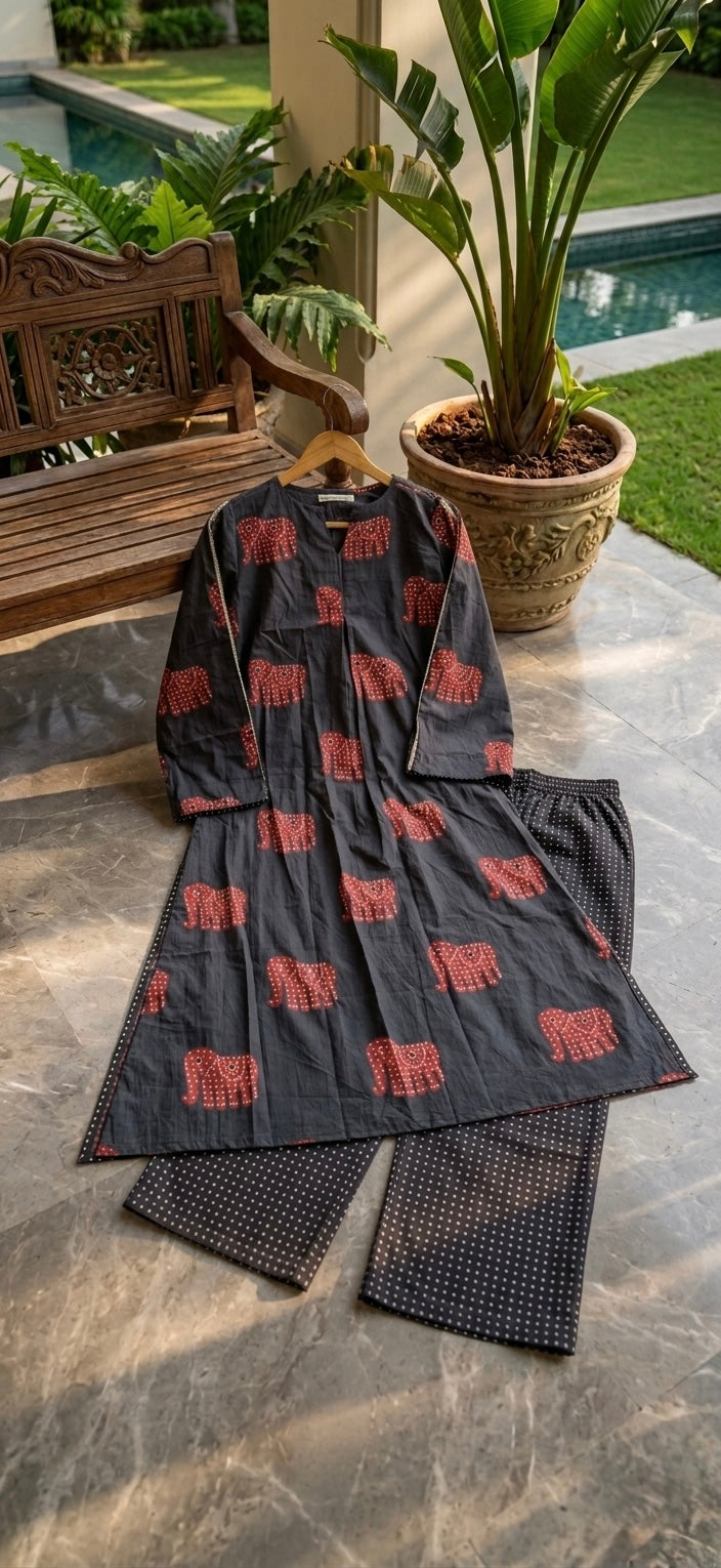 Elephant Luck suit set