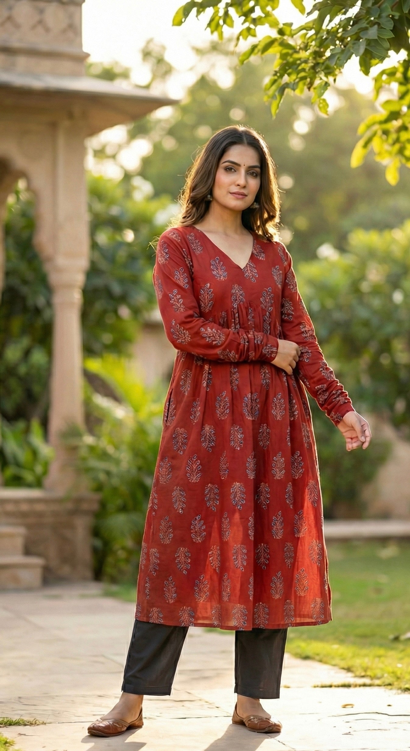 Rosewood Chudidar Suit Set - Aaram 4.0