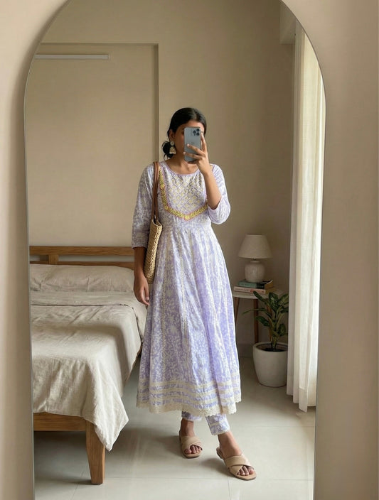 Lavanya Embroidered Anarkali Suit Set