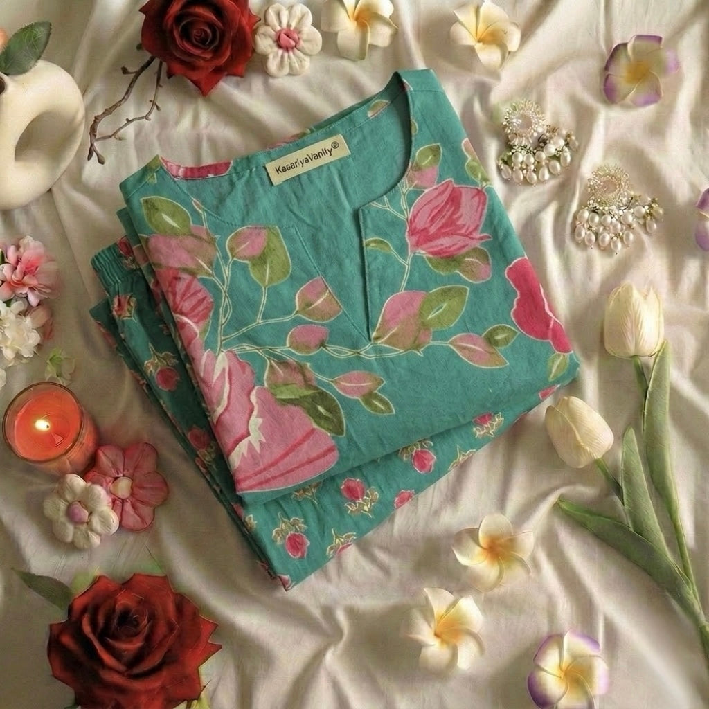 Green Orchid Suit Set - Chhaav 3.0