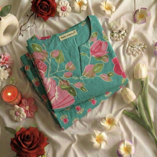 Green Orchid Suit Set - Chhaav 3.0