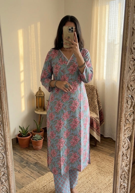 Blue bell Suit Set - Sukoon 15.0