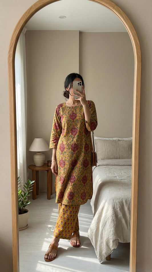 Gulmohar Suit Set - Kashti 1.0