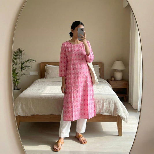Sweetheart Pink Kurta - Daily Essential