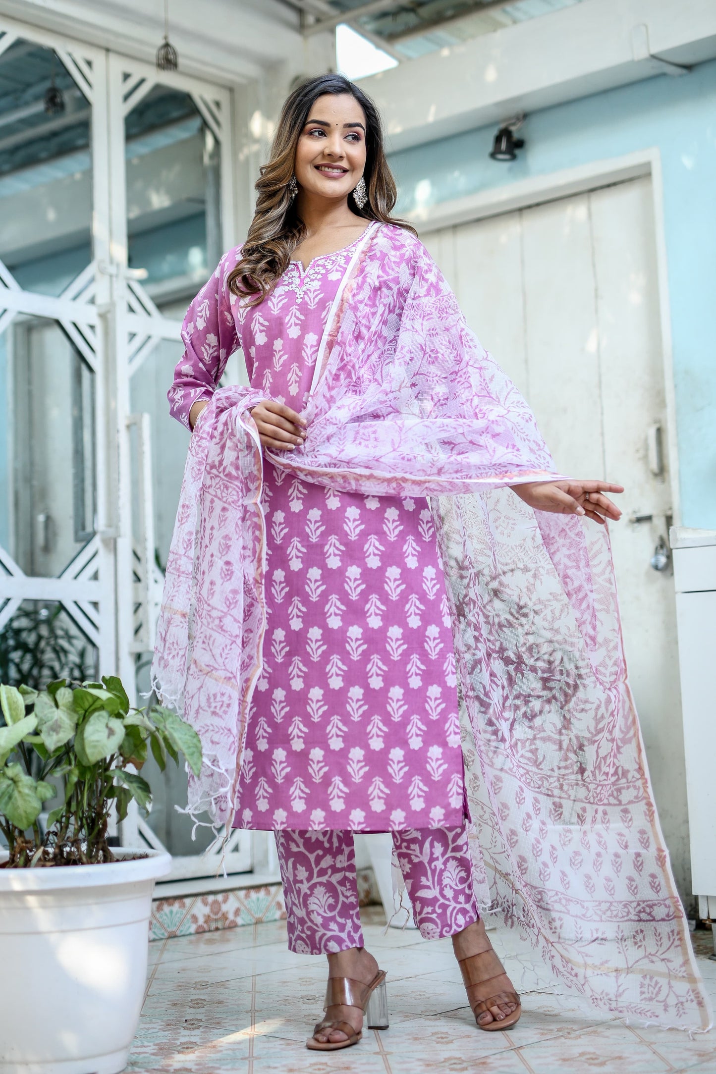 Gulabari Rosy Delight Suit Set - Doriya