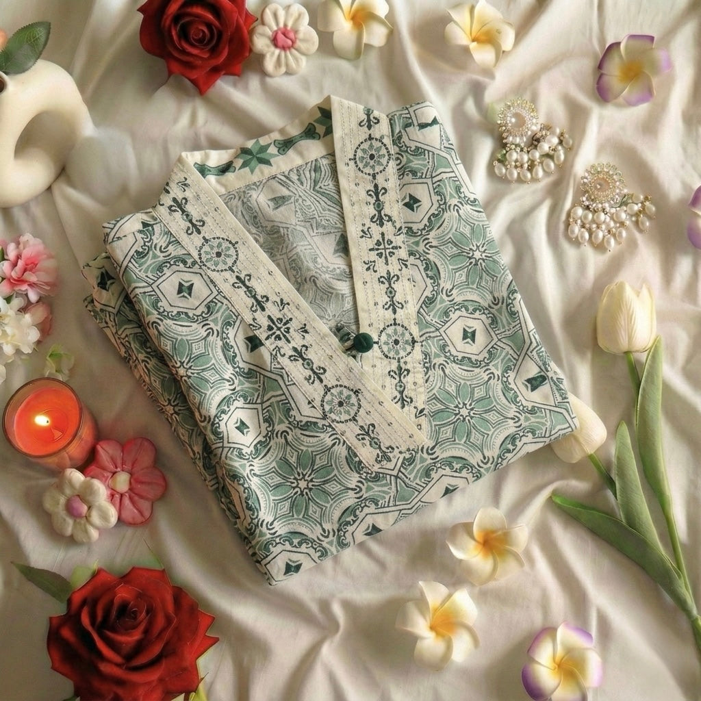 Peace floral Kurta