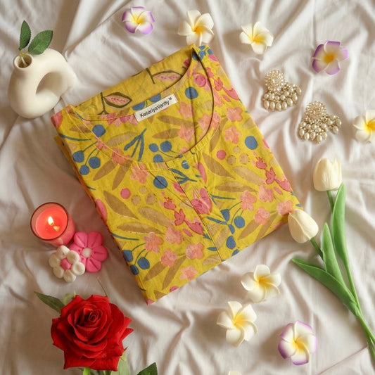 Bumblebee yellow kurta