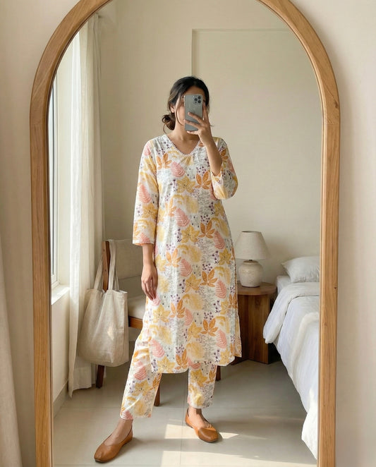 Leafy Hug Suit Set - SALE