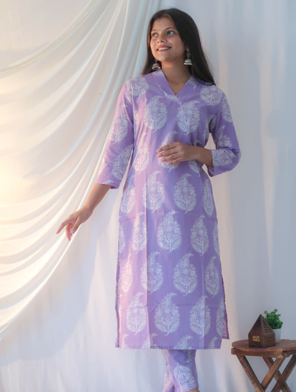 Lavender Love Suit Set - Rahat