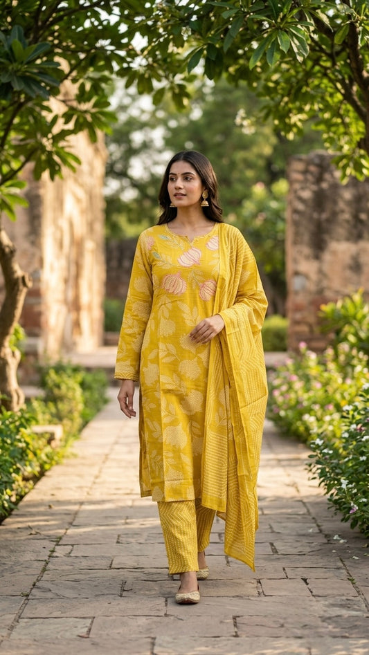 Golden Suit Set