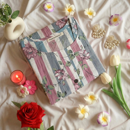 Skyfoam pink kurta