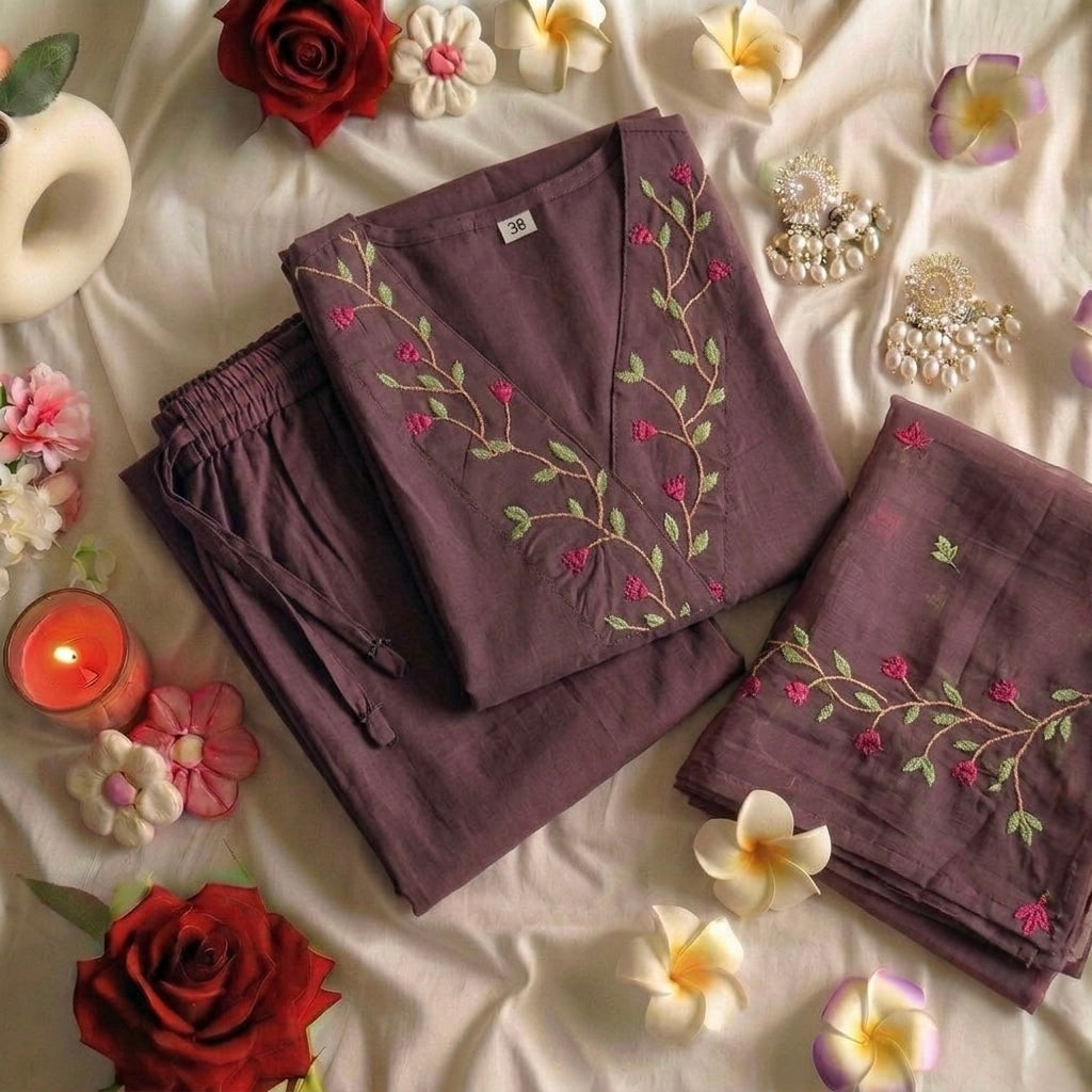 Cocoa colors suit set