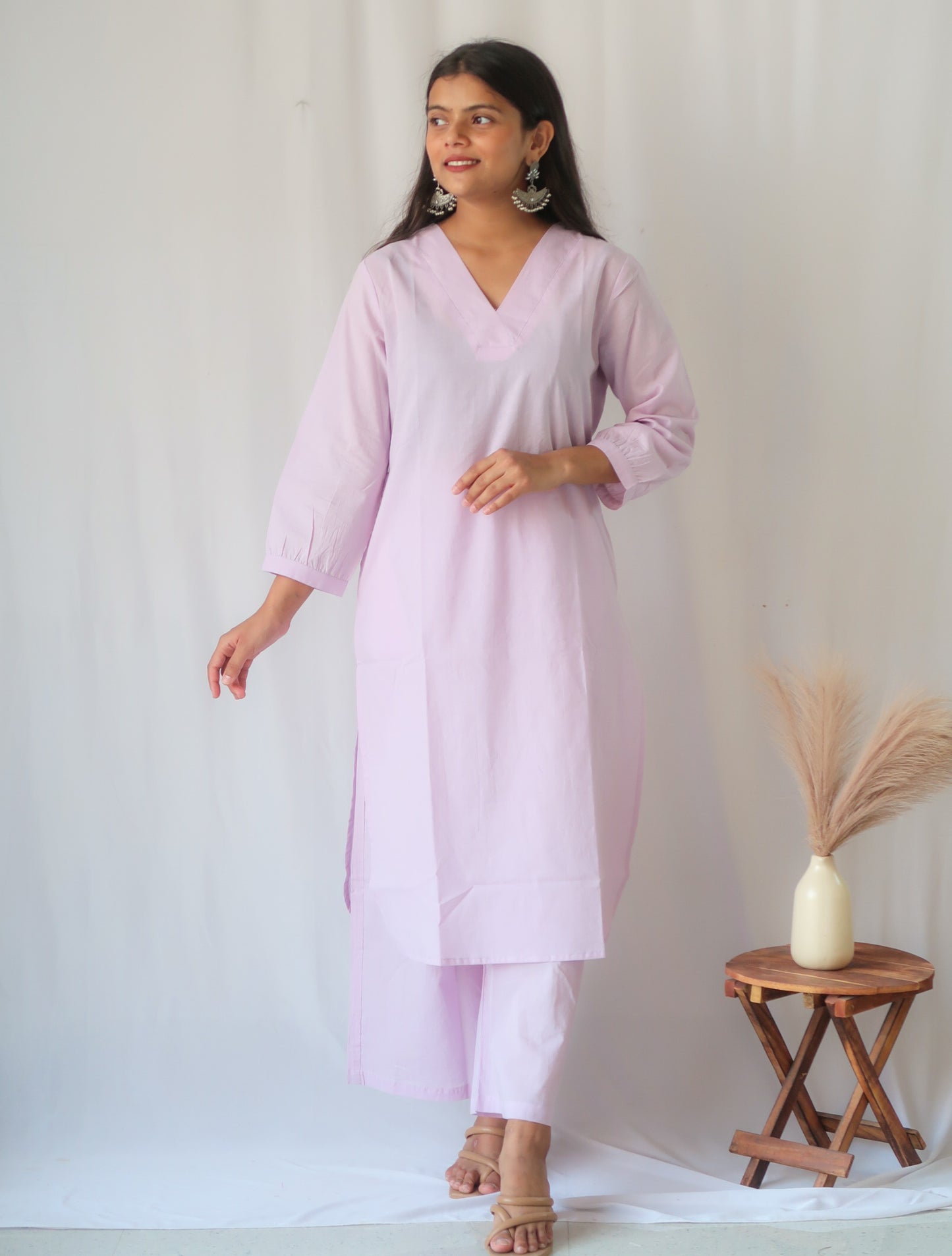 Light Lavender Suit Set - Aaram