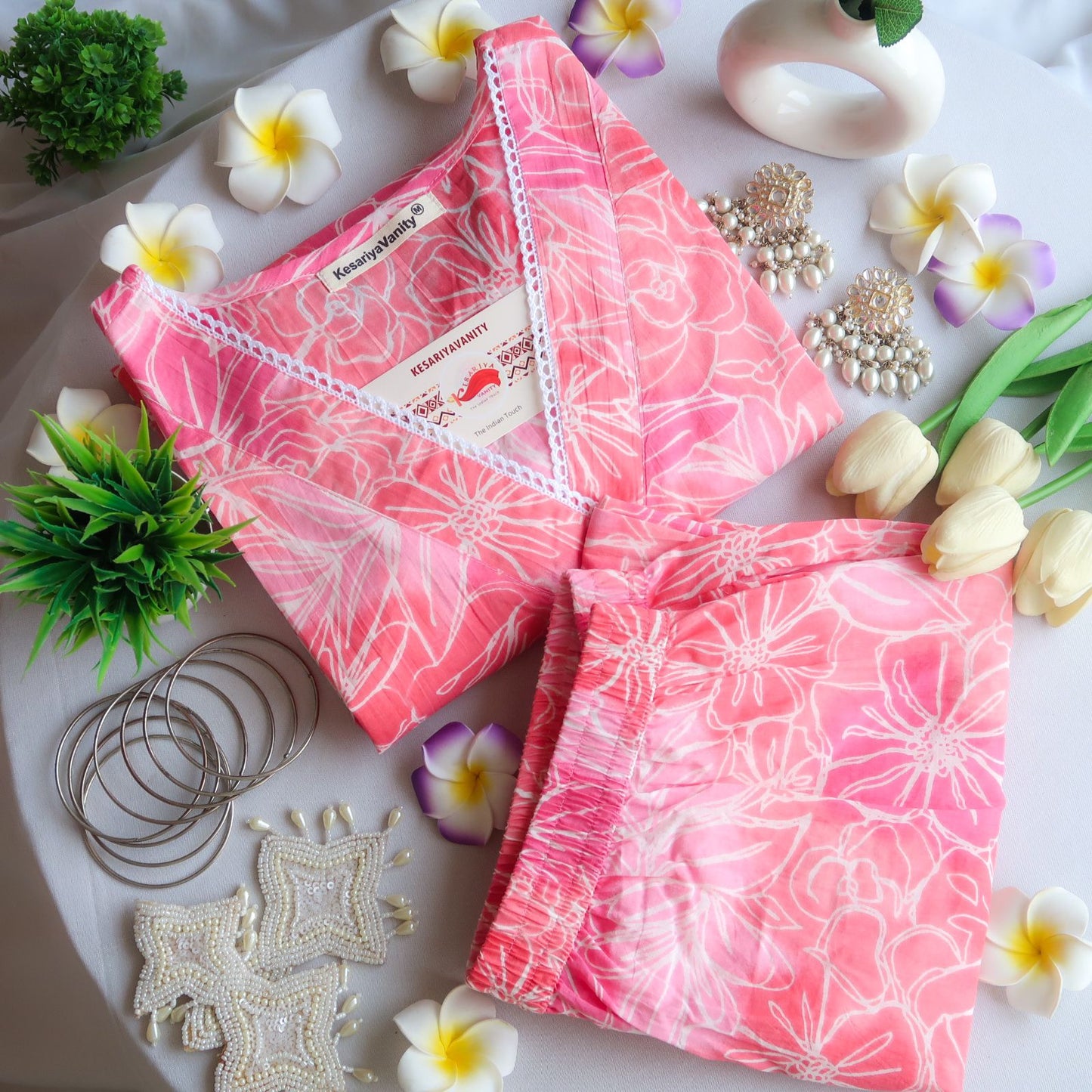 Daffodil Lace Suit Set - Sukoon 4.0 (Slim Fit)
