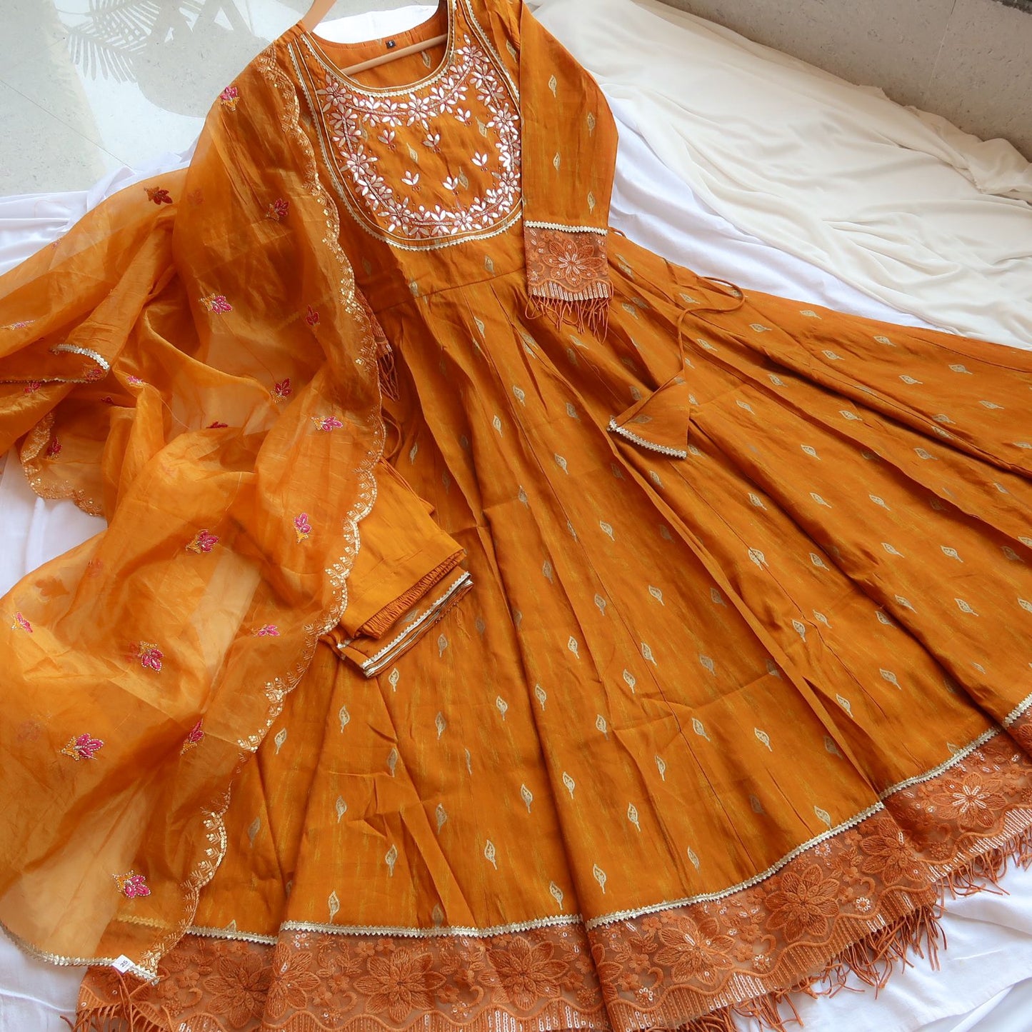 Haldi Ready Anarkali Suit Set