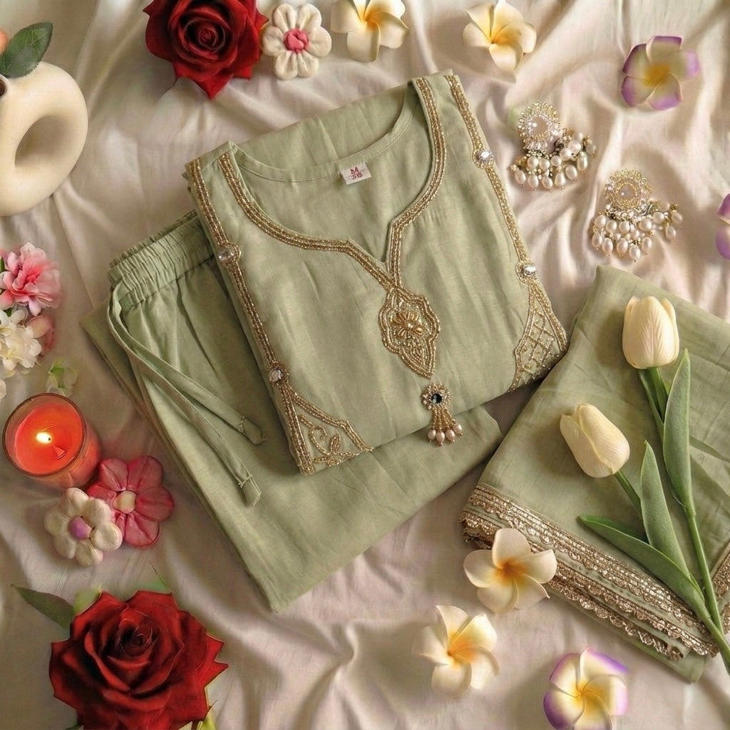 Pistachia Festive suit set Slimfit