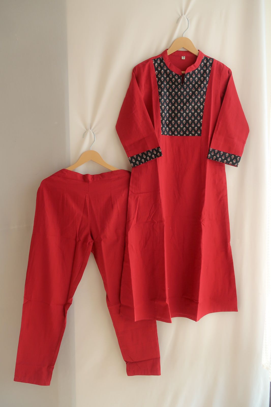 Crimson Red Elegance Suit Set