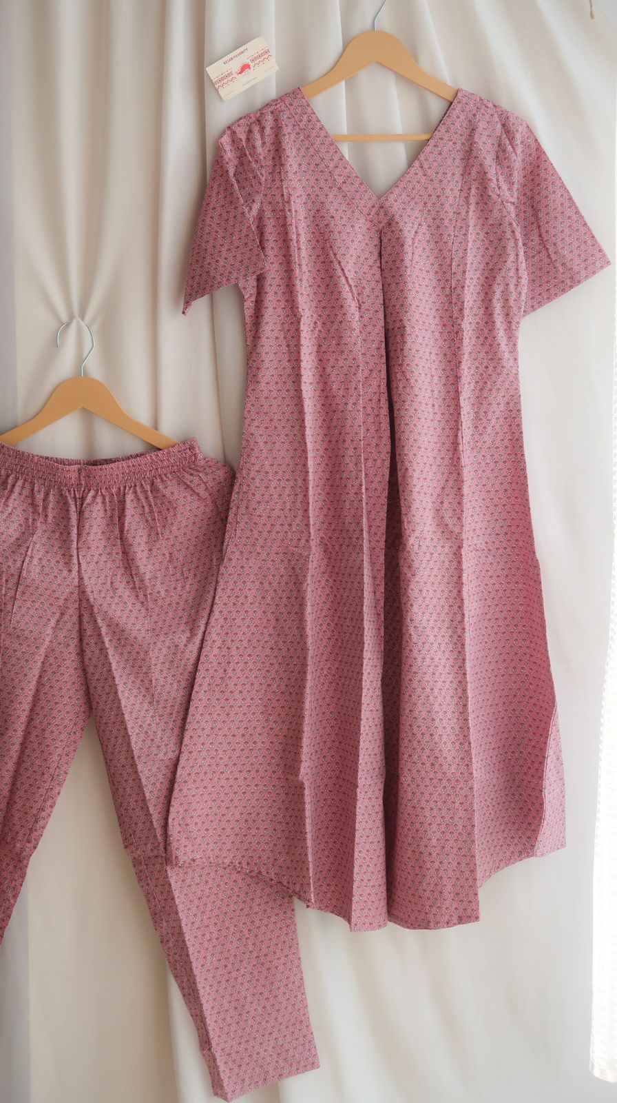 Mauve Pink Office/ Regular Wear Suit Set