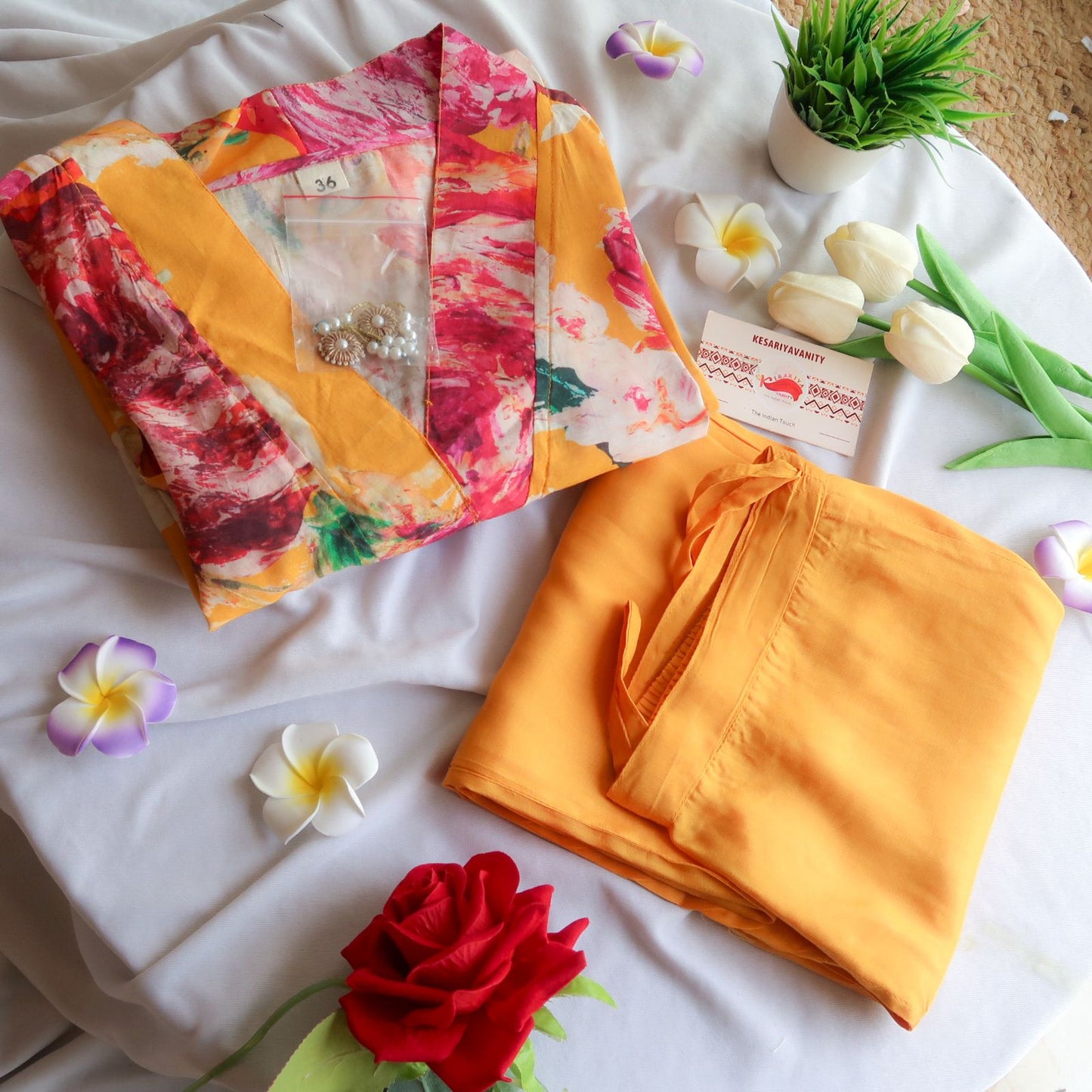 Mango Blooms Suit Set