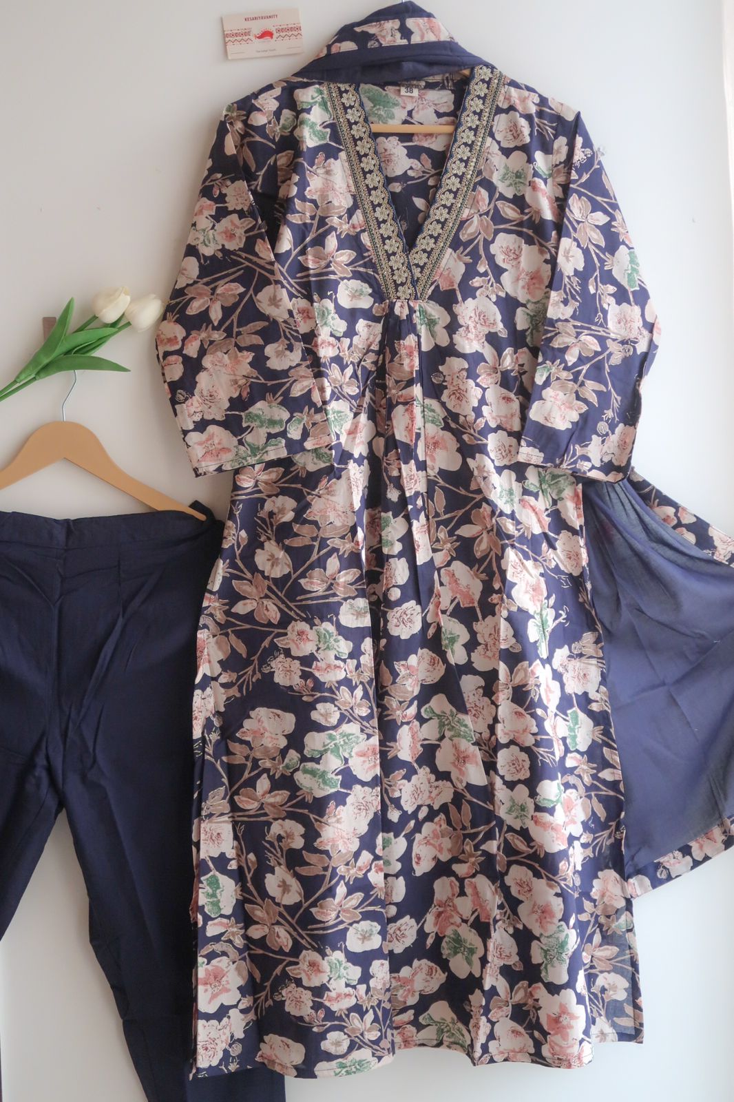 Enchanting Midnight Bloom Suit Set
