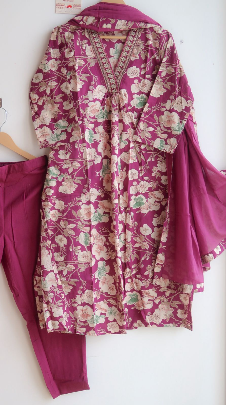 Purple Blossom Symphony Suit Set