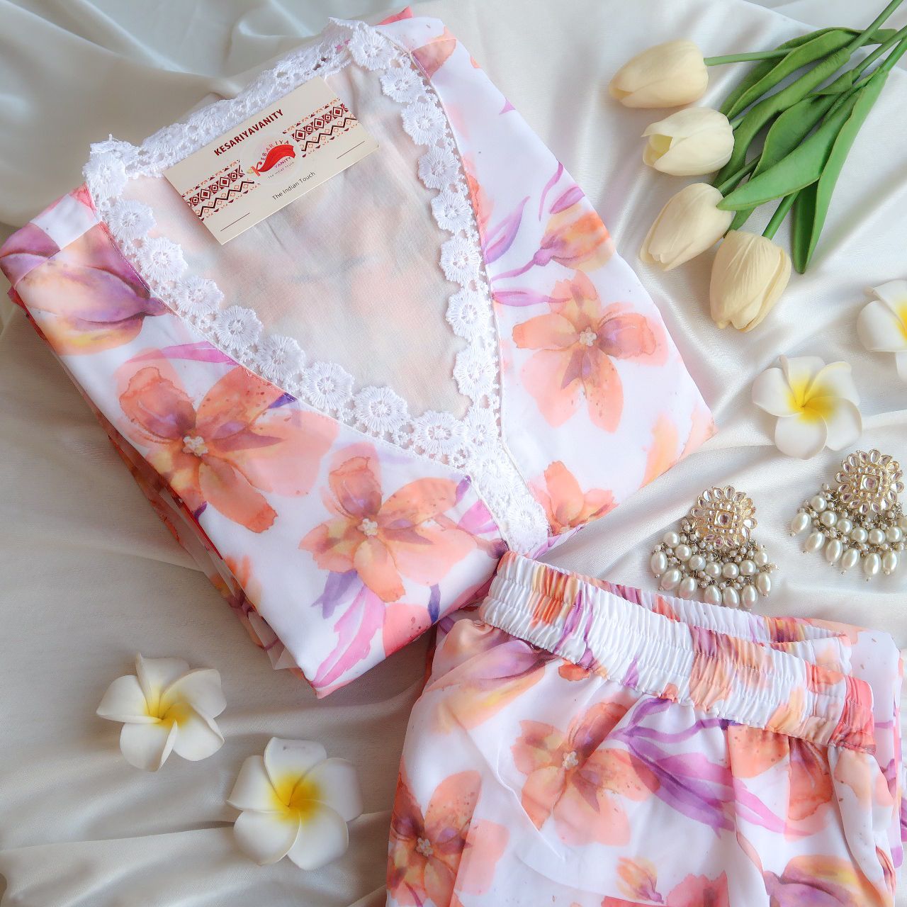 Petal Blush Suit Set - Nazakat