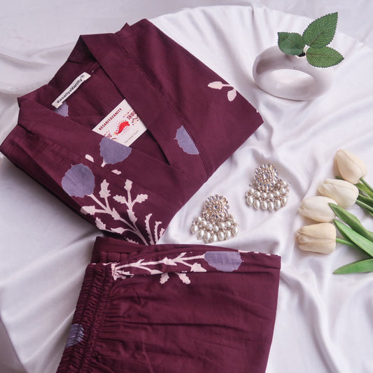 Wine Love Suit Set - Rahat