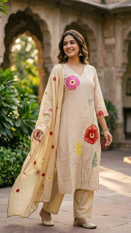 Flora Festive suit set